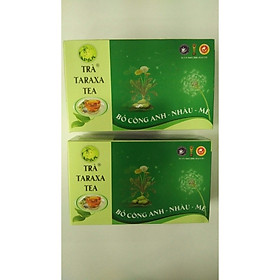 combo Trà Taraxa TEA loại lớn chính hãng (Bồ công anh nhàu mè, 2 Hộp, hỗ trợ xương khớp thải độc cơ thể)