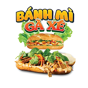 Decal Bánh mì gà xé trang trí quán nước tường, tủ kính bền đẹp chống nước cắt sẵn khổ