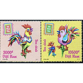 Bộ Tem Sưu Tầm Việt Nam Chủ Đề Tết Đinh Dậu 2016 - 2 Con Stamp