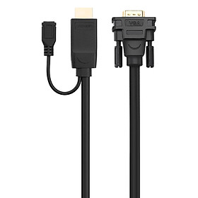 Dây Cáp Chuyển Đổi HDMI To VGA Hỗ Trợ Nguồn Ugreen