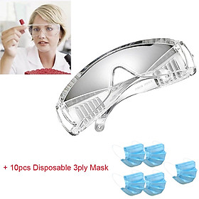 Anti-Fog Safety Lab Goggles Motorcycle UV Protect Anti-Splashing Glasses