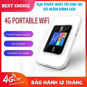 Cục phát wifi từ SIM 4G 3G có màn hình LED màu - AGD921