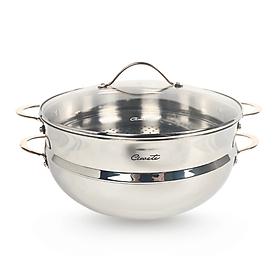 Bộ chảo sâu và xửng hấp Ciwete 32cm SS0105-3P hàng chính hãng