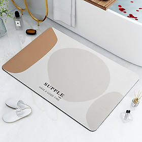 Mua Thảm Siêu Thấm Hút  Lau Chân Trải Sàn Phòng Khách  Thảm Chùi Chân Nhà Tắm Đế Cao Su Chống Trượt -Kích Thước 40*60cm