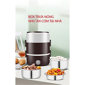 Mua Hộp cơm cắm điện Tiện lợi có lõi hâm nóng thức ăn nhanh cho dân văn phòng  dân phượt KitAcoom  hàng nhập khẩu chính hãng cao cấp