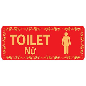 Bảng Chỉ Dẫn Toilet Nam - Nữ - BD-004 (Đỏ)