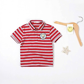 ÁO THUN CỔ BẺ SỌC NGANG BÉ TRAI TỪ 8-55KG DÀNH CHO BÉ TRAI