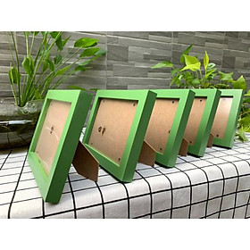 combo 5 khung hình gỗ thông - hàng nhập khẩu - khung ảnh cá nhân -có chân để bàn- khung ảnh treo phong ngủ- kích thước 9x13cm - tặng kèm đinh 3 chân