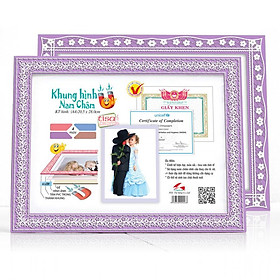 Bộ 2 khung hình nam châm màu tím MF-T2