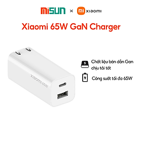 Mua Cốc sạc Xiaomi 65W GaN (Type A & Type C) -Hàng Nhập Khẩu
