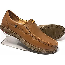 Giày lười nam công sở happyshoes da bò thật - hs31