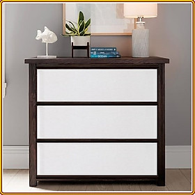 Mua Tủ 3 ngăn kéo Tundo kiểu đứng màu nâu phối trắng 77 x 40 x 76 cm