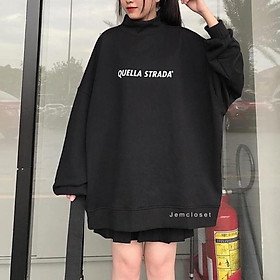 Áo hoodie dáng rộng phong cách Unisex QUELLA Teenxx 1 , Áo sweater nam nữ HOT