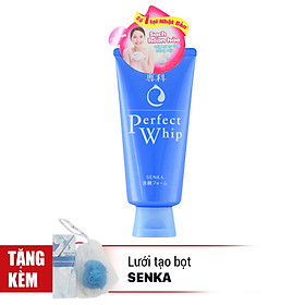 Sữa Rửa Mặt Tạo Bọt Chiết Xuất Tơ Tằm Trắng Senka Perfect Whip 120g - 14839