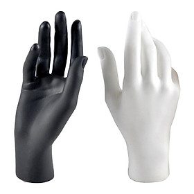 Black&amp;White Female Mannequin Hand for Jewelry Bracelet Rings Display Holder