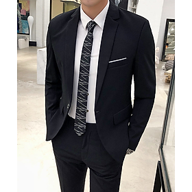 Áo Vest Nam Titishop AVN Đen 1 nút cài 