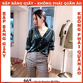 Rập sơ mi cổ tim - Rập giấy A0 mã 665 (BẢN VẼ)