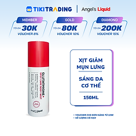 [PHIÊN BẢN NÂNG CẤP] Xịt Giảm Mụn Lưng Sáng Da Cơ Thể Angel's Liquid Glutathione+ Spot Care Body Mist 150ml