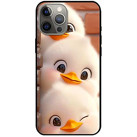 Ốp lưng cho IPhone 12 - 12 Pro - 12 Pro Max - 13 Mini - 13 - 13 Pro - 13 Pro Max - Ba Chú Vịt Trắng - Hàng Chính Hãng