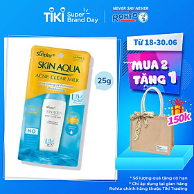 Sữa Chống Nắng Dưỡng Da Ngừa Mụn Sunplay Skin Aqua Acne Clear SPF 50+ PA++++ (25g)