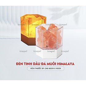 Đèn ngủ LED đá muối xông tinh dầu