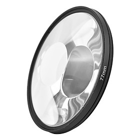77mm Whirlpool Glass Prism Kaleidoscope Lens Filter Optical Glass Lens Filter Professional Photography Accessory