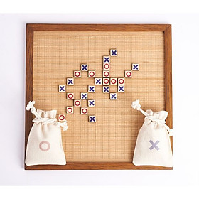 Bộ Cờ Caro Gỗ Vuông - Quân Cờ Nam Châm Cao Cấp The Craft House