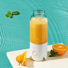 Uareliffe Electric Fruit Juicer Portable 500ml Blender Automatic Juicer Cup Rechargeable Smoothie Blender Mini Food Processor Multifunction Travel Blender Cup Juice Cup For Home