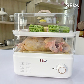 Mua Nồi hấp điện 2 tầng SEKA SK2088 hàng dung tích 10L hấp cá  gà nguyên con hàng nhập khẩu