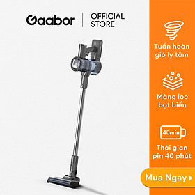 Máy hút bụi không dây lực hút li tâm GAABOR VCL10E-BK01A dòng DEEP SEA cao cấp, pin Lithium tháo rời có đèn LED  - Hàng chính hãng