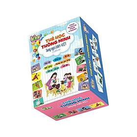 Bộ thẻ học thông minh song ngữ việt - anh ( có phiên âm 416 thẻ)