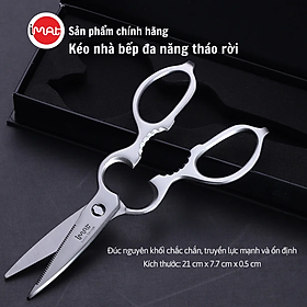 Kéo Nhà Bếp Imat Tháo Rời SC-D21 Inox 420 Cao Cấp Đa Năng: Cắt, Bóc Cua, Mở Bia..