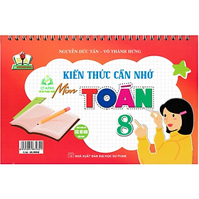 Sách - bộ lịch kiến thức cần nhớ môn toán 8 (dùng chung các bộ sgk hiện hành) (HA)