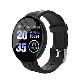 Y68 Watch Smart Watch Men Women Bluetooth Thể dục theo dõi Vòng đeo tay Thể thao Thể thao Nhịp huyết áp trẻ em smartwatch cho iOS Android màu: D18 Đen