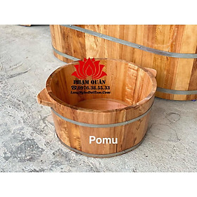 Chậu ngâm mông, ngâm phụ khoa gỗ pơmu, chậu ngâm mông pomu có nắp