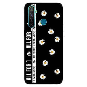 Ốp Lưng in cho Realme 5 Pro Mẫu Hoa Cúc x Air - Hàng Chính Hãng