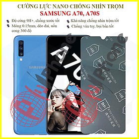 Mua Dán chống nhìn trộm dành cho Samsung A70  A70s - Dán cường lực dẻo nano 9H