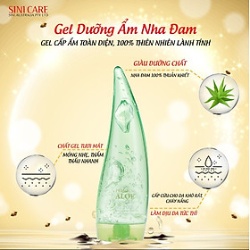 Gel dưỡng ẩm, làm dịu da SINICARE Premium Aloe Soothing Gel 100% 250ml