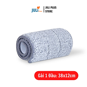 Mua Miếng Giẻ Lau Nhà Vải Microfiber Cao Cấp - Bông Lau Thay Thế Cây Lau Nhà Thông Minh Tự Vắt Tiện Lợi - Giẻ Lau Nhà Kích Thước 38x12cm Hình Chữ Nhật Cao Cấp