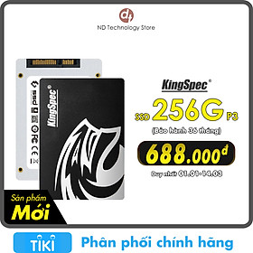 Ổ cứng SSD KingSpec 256GB / P3-256 - Hàng Chính Hãng