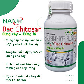 Phân bón lá vi lượng Super-Thives Plus NANO BẠC CHITOSAN cung cấp các nguyên tố vi lượng, tăng sức đề kháng và kích thích tăng trưởng cho cây trồng