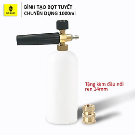 Mua Bình tạo bọt tuyết 1 lít tặng khớp nối nhanh gắn vòi phun xịt rửa của máy rửa xe công suất cao C0004-1