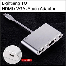 Mua Cáp Lightning to HDMI VGA Audio