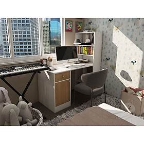 Mua BÀN HỌC KẾT HỢP TỦ SÁCH GỖ AN CƯỜNG PHỦ MELAMINE BÓNG CHỐNG ẨM  CHỐNG TRẦY XƯỚC -4631- NỘI THẤT JY