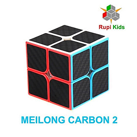 Đồ chơi ảo thuật Rubik 2x2 Carbon Meilong 2 Fibre sticker