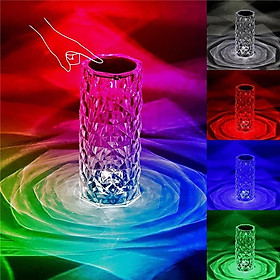 Mua Đèn Ngủ Pha Lê Cảm Ứng Ánh Sáng LED Đổi 16 Màu Decor Trang Trí Phòng Ngủ Hiệu Ứng 3D Sang Trọng