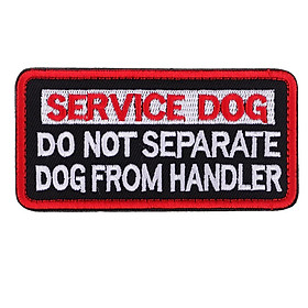2-7pack Service Dog Patch Embroidery Patch Armband Badge Hook & Loop 3
