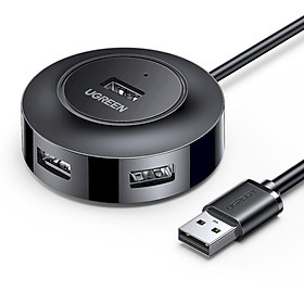 Mua Ugreen UG30254CR106TK 0.5M Màu Đen Bộ chia Hub USB 2.0 sang 4 cổng USB 2.0 có đèn LED  có cổng cấp nguồn Micro USB 5V - HÀNG CHÍNH HÃNG