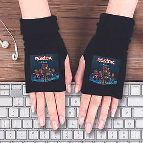 Găng tay len IN HÌNH Roblox game hở ngón