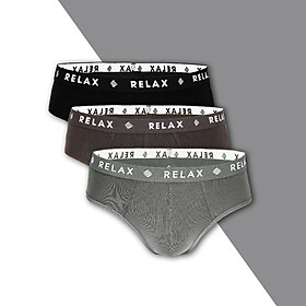 COMBO 3 QUẦN LÓT NAM RELAX RLTK018 DẠNG BRIEF CHẤT LIỆU COTTON CO GIÃN CAO CẤP